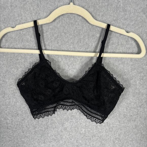 Victorias Secret Lace Bralette Small Lightly Lined Sexy Witchy Feminine Romantic - Picture 1 of 10